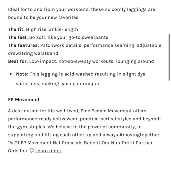 Free People Movement Kyoto Leggings Peach - Picture 8 of 9